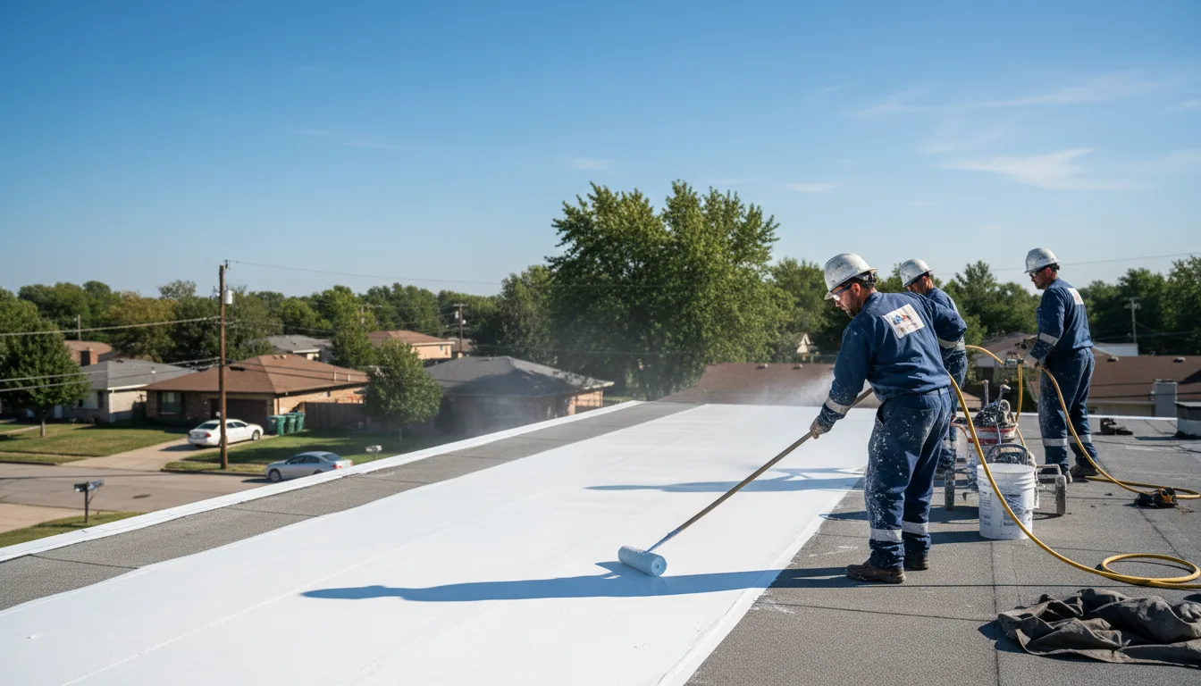 Commercial roof coating in Blackwell, TX near me